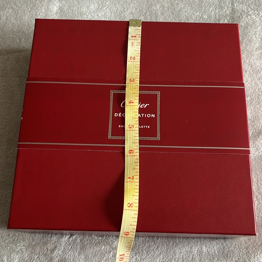 Authentic Cartier Red Gift Box Luxury Presentation Storage Jewelry Box